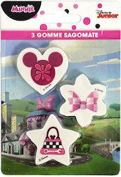 Disney Minnie Shape Eraser Set 3-piece