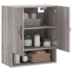 vidaXL Badezimmerschrank B60xT31xH70cm Schwarz