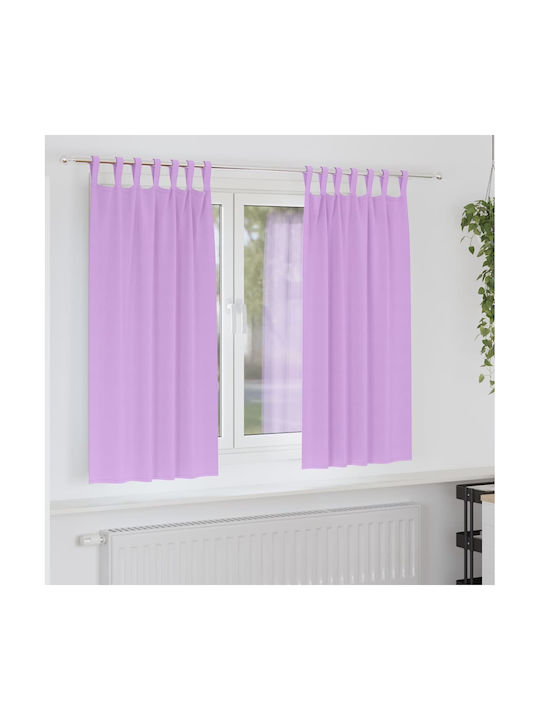 vidaXL Set Curtains Blackout Window with Tab To...
