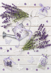 Rustic Lavender A4 Elastic File Folder