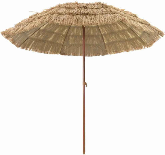 vidaXL Folding Beach Umbrella Diameter 2.65m