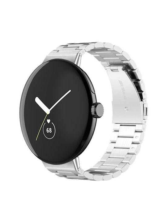 Стоманена Каишка Google Pixel Watch 1 2 3 41mm Сребърна