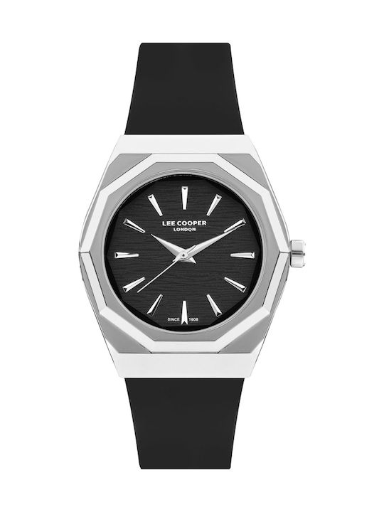 Lee Cooper Women's Watch with Black Rubber Strap