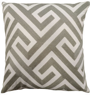Sofa-Kissen aus 100% Baumwolle Weiß, Beige 45x45cm