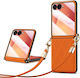 Sulada Umschlag Rückseite Kunststoff Orange (Galaxy Z Flip7)