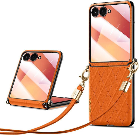 Sulada Umschlag Rückseite Kunststoff Orange (Galaxy Z Flip7)