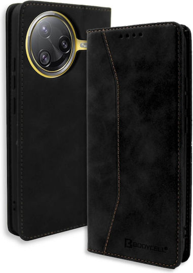 Bodycell Book Piele artificială / Silicon Negru (Poco F7 Ultra)