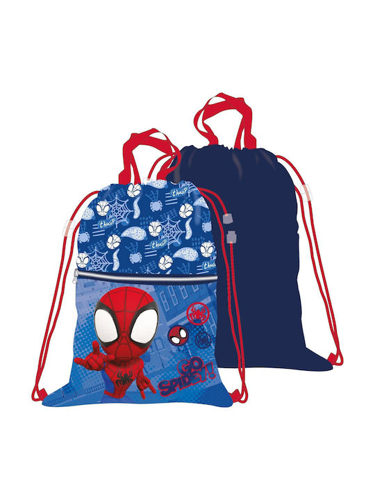 Spiderman Geantă pentru Copii Săculeț Albastru 45bucx34.5buccm.