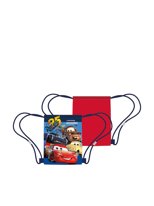 Disney Speed Racer Παιδική Τσάντα Πουγκί Πολύχρωμη 40x35εκ.