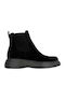 Suede Women's Ankle Boots Black