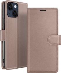Zanaé Brieftasche Hülle Für iPhone 14 Stand Magnetischer Reißverschluss Taupe