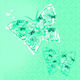 Party Napkins Butterflies Blue Background 33x33cm
