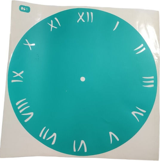 Самозалепващо Шаблон Artistic Design Clock Classic Latin Числа 30x30см