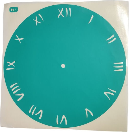 Самозалепващо Шаблон Artistic Design Clock Classic Latin Numbers 20x20см