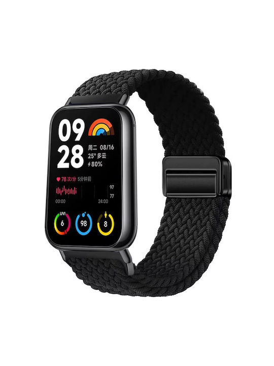 Curea Nylon Xiaomi Smart Band 8 Pro Xiaomi Smart Band 9 Pro Neagră