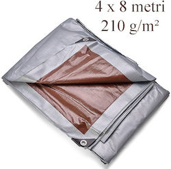 Wasserdicht Plane 210gr/m² 8x4m. Hohe Beanspruchung Gray Wasserdicht Plane 210gr/m² 8x4m. Hohe Beanspruchung Gray