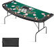 Vevor Poker Table Metal Foldable Green 1pcs