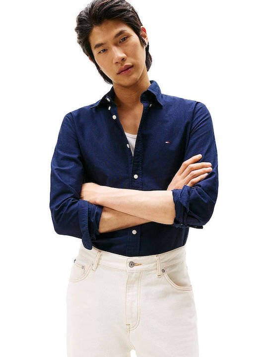 Tommy Hilfiger Oxford Long-sleeved Shirt Navy Blue