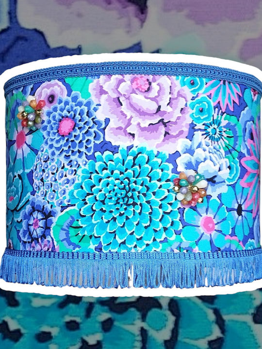 Φωτιστικό Οροφής Blue Flower Power Διαστάσεις 30*20 Ε27