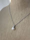 Charm aus Stahl mit Zirkon