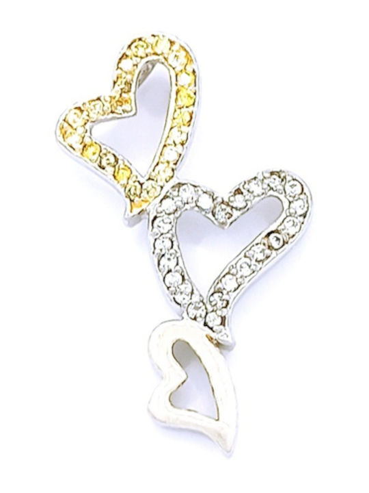 PS Silver Charm Herz aus Silber mit Zirkon