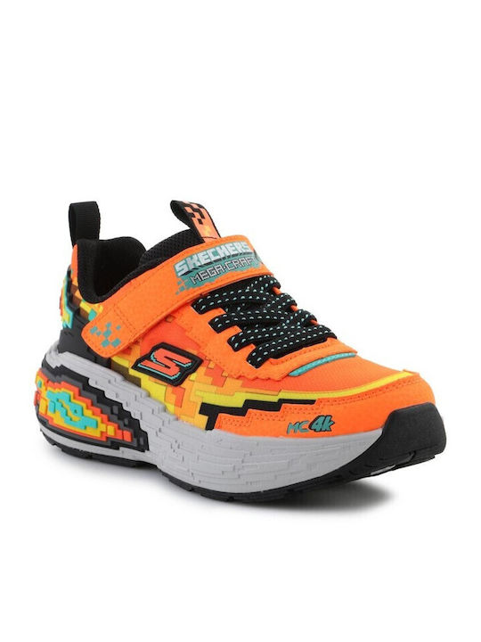 Skechers Παιδικά Sneakers με Σκρατς Πορτοκαλί
