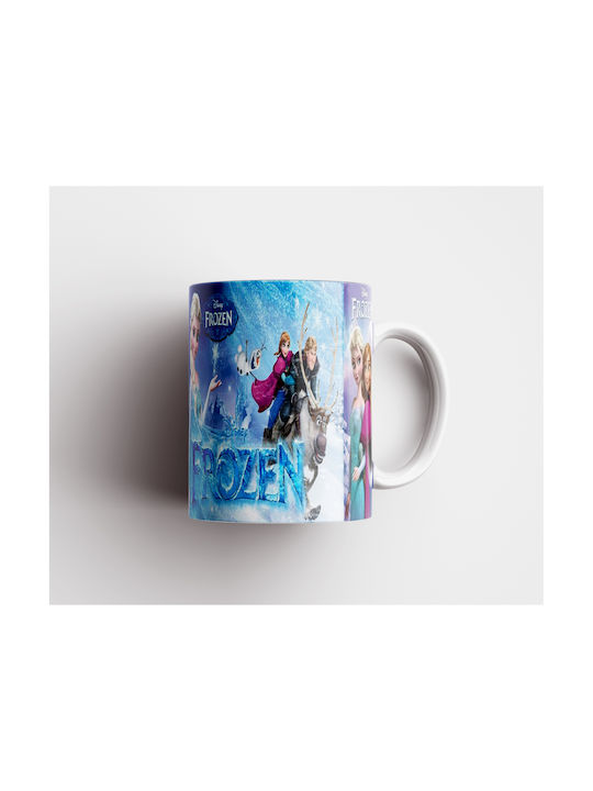 Бяла Керамична Чаша 330ml Frozen Dp4596