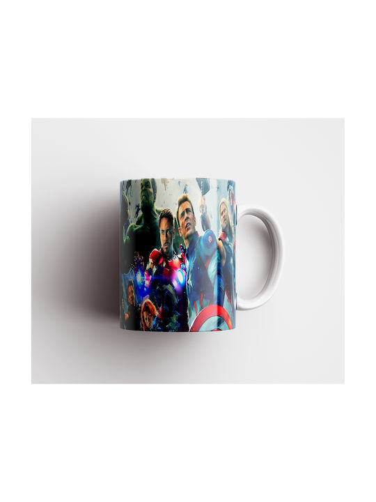 White Ceramic Mug 330ml Avengers Dp4603