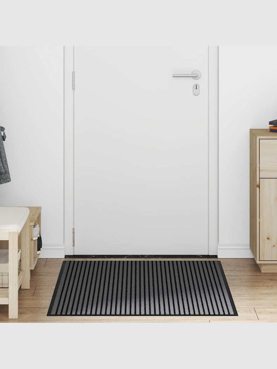 vidaXL Entrance Mat Anti-slip Black 80x120cm