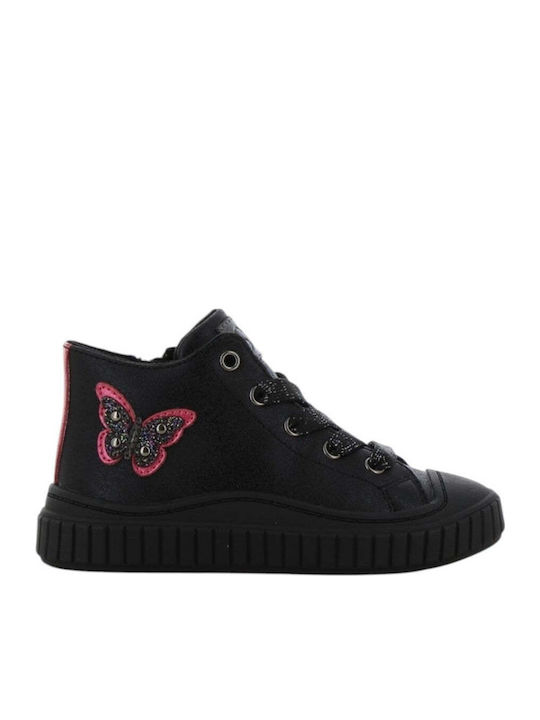 Anatomical Kids Boots with Laces Black