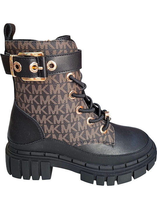 Michael Kors Kids Boots with Laces Brown MK02620-004