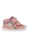 Παιδικά Sneakers High Ανατομικά με Σκρατς Ροζ