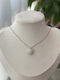 Charm aus Stahl mit Zirkon