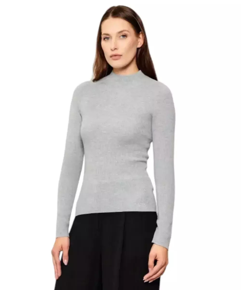 GUESS Women's Long Sleeve Hannah Sweater - Loose Knit With Metallic Accents & Faux Fur Trim, Cozy Round Neck Top - View #9