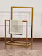 Aithrio Floor Garment Rack made of Metal Gold 60x60x90cm
