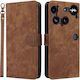Brush Magnetic Brieftasche Braun (Nothing Phone (3))