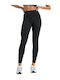 Schulung Frauen Leggings Hochgeschnitten Schwarz