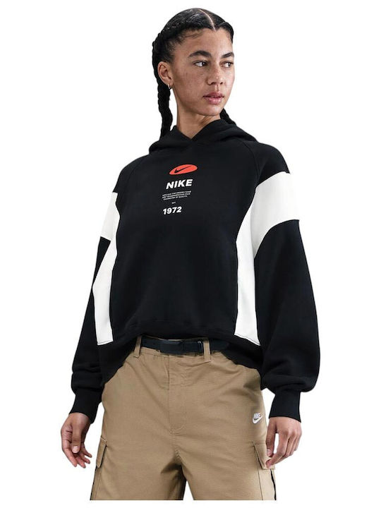 Sportswear Women's Sweatshirt Hooded Black