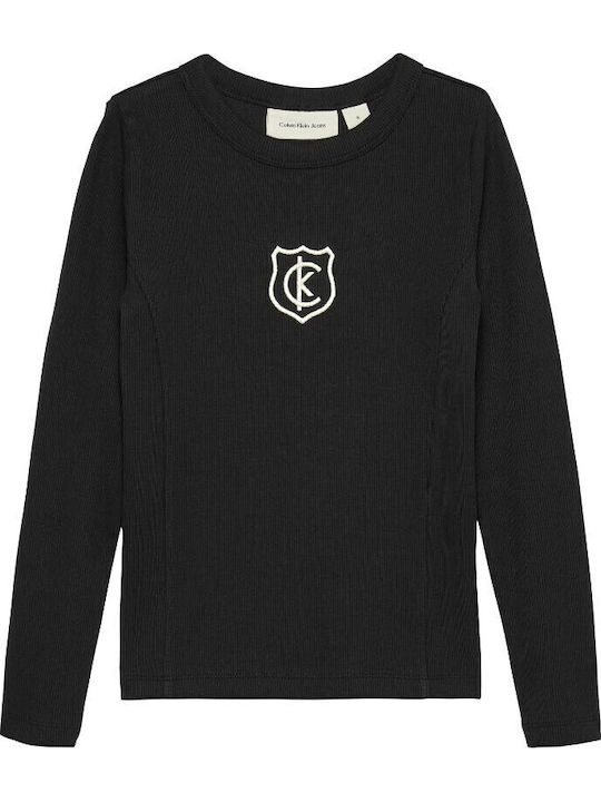 Kids Long-sleeved Black Top