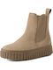 Leder Stiefeletten Damen Braun