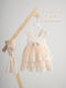 Piccolino Estelle Pink Baptism Dress Made of Lace