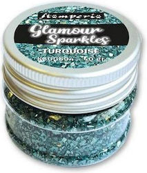 Sparkles Glitter Δάκρυα Πούδρα Τουρκουάζ 40gr Stamperia