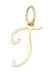 Sorelly Charm Monogramă Din Aur Galben 14 Carate
