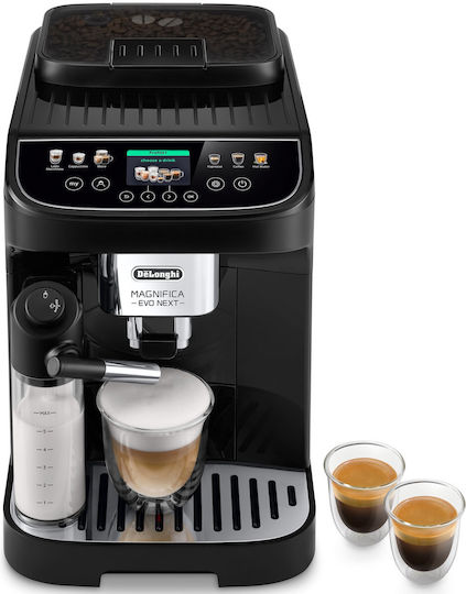 De'Longhi Magnifica Evo Next Automatic Espresso Coffee Machine 1450W Pressure 15bar for Cappuccino with Coffee Grinder ECAM310.60.B