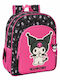 Safta Schulranzen Rucksack Schwarz mit Flaschenhalter