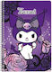 Spiral Notebook Graffiti Kuromi B5 17x25cm 2 Su...