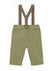 Kinder Schlaghose Stoff Olive Lang