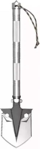 Multifunctional Folding Steel Shovel 12 Functions 13 Cm Blade Width Silver