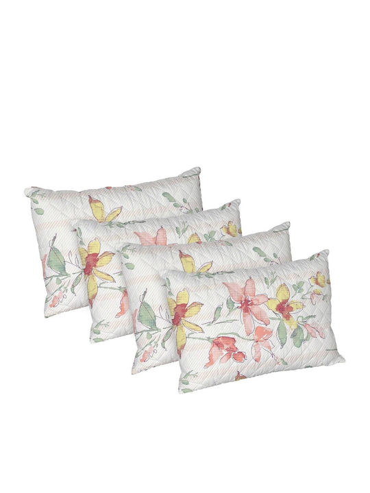 Alcam Flore Bed Pillow Microfiber 50x70cm 4 Pieces