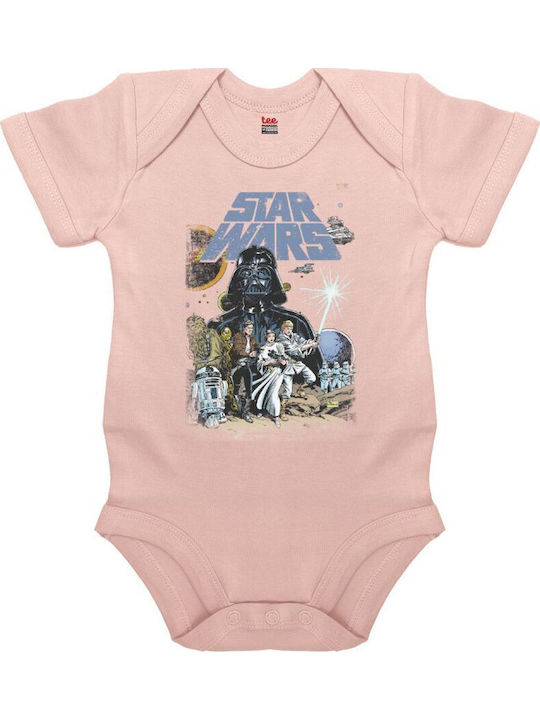 Koupakoupa Star Wars Mâneca scurta Pink Powder